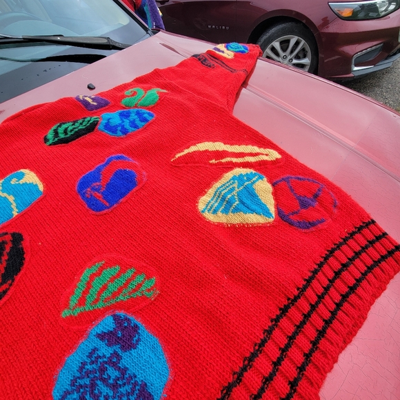 Vintage 90s snowy peak new zealand cardigan sweater women's medium - Picture 12 of 14